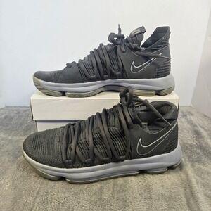 Nike Zoom KD 10 Dark Grey Basketball Shoes 897815-005 Mens Size 10